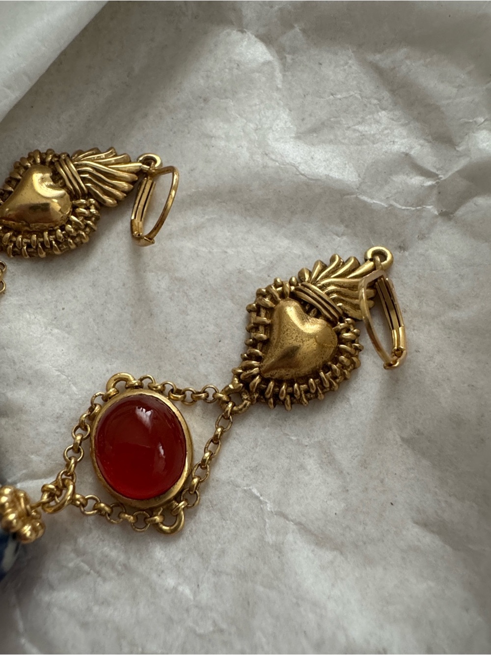 Sézane RARE Tara Earrings in Gold/Multicolored - Picture 5 of 5